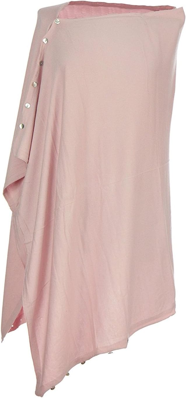 Ladies Lagenlook Button Cashmere Feel Modal Knit Multiway Poncho Wrap Cardigan Shawl Shrug Scarf Snood One Size