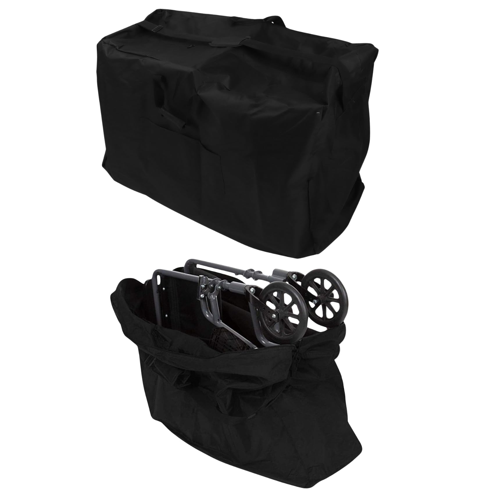 Cocoarm Wheelchair Storage Bag for Folding Wheelchair, Oxford Cloth Wheelchair Bag Rollator Travel Bag with Two Way Zipper Design, Suitable for Wheelchairs Luggage and More