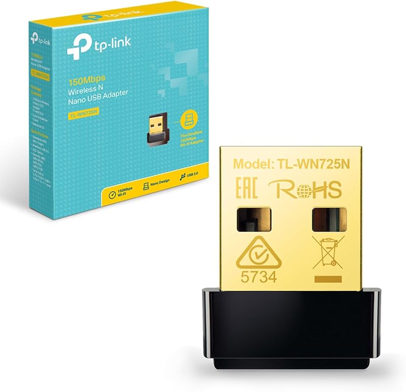 TP-Link TL-WN725N USB WiFi Adapter 150Mbps Nano Wireless N Dongle Win Mac Linux