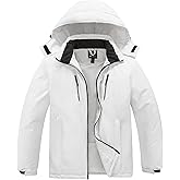 Skieer Men's Plus Size Waterproof Ski Jacket Big&Tall Warm Winter Coat with Hood