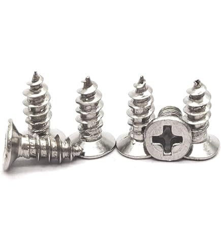 240pcs Carbon Steel Pan Head Self Tapping Screws, M3 M4 Black Self Drilling Wood Screw Assortment Kit Round Head Phillips Countersunk Machine Screws Fastener 10mm/12mm/16mm/20mm/25mm