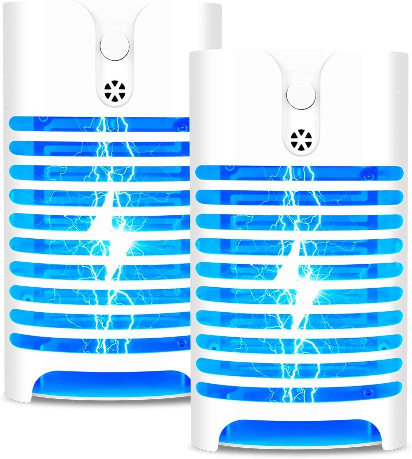 Bug Zapper,Electric Mosquito Zapper, Mosquito Killer, Electronic Insect & Fly Killer for Outdoor and Indoor(2 Packs)