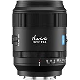 SIRUI Aurora 35mm F1.4 Full Frame AF Lens for Sony E Mount | Wide Angle Prime Lens, Large Aperture F1.4, Fast Auto Focus, Ideal for Low Light, Street &amp; Portrait Photography