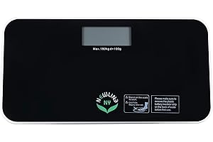 NEWLINE NY NewlineNY SBB0718M-NYBK Step-On Mini Travel Bathroom Scale, Cool Black