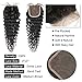 Brazilian Deep Wave Virgin Hair 3 Bundles with Middle Part Closure Natural Black(12 14 16+10)