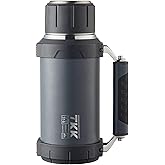 Large Coffee Thermoses for Hot Drinks Stainless Steel Thermoses 2QT 64oz Vacuum Insulated Bottle With Cup Handle Keeps Liquids Hot And Cold For Up To 24 For Outdoor Gathering Camping