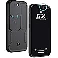 Spy-Fy iPhone 14 Pro Privacy Case with Camera Covers Front and Rear | Protect Your iPhone and Privacy | 6-Foot Drop Proof | 6,1 Inch | Camera Protection by Valenta Black