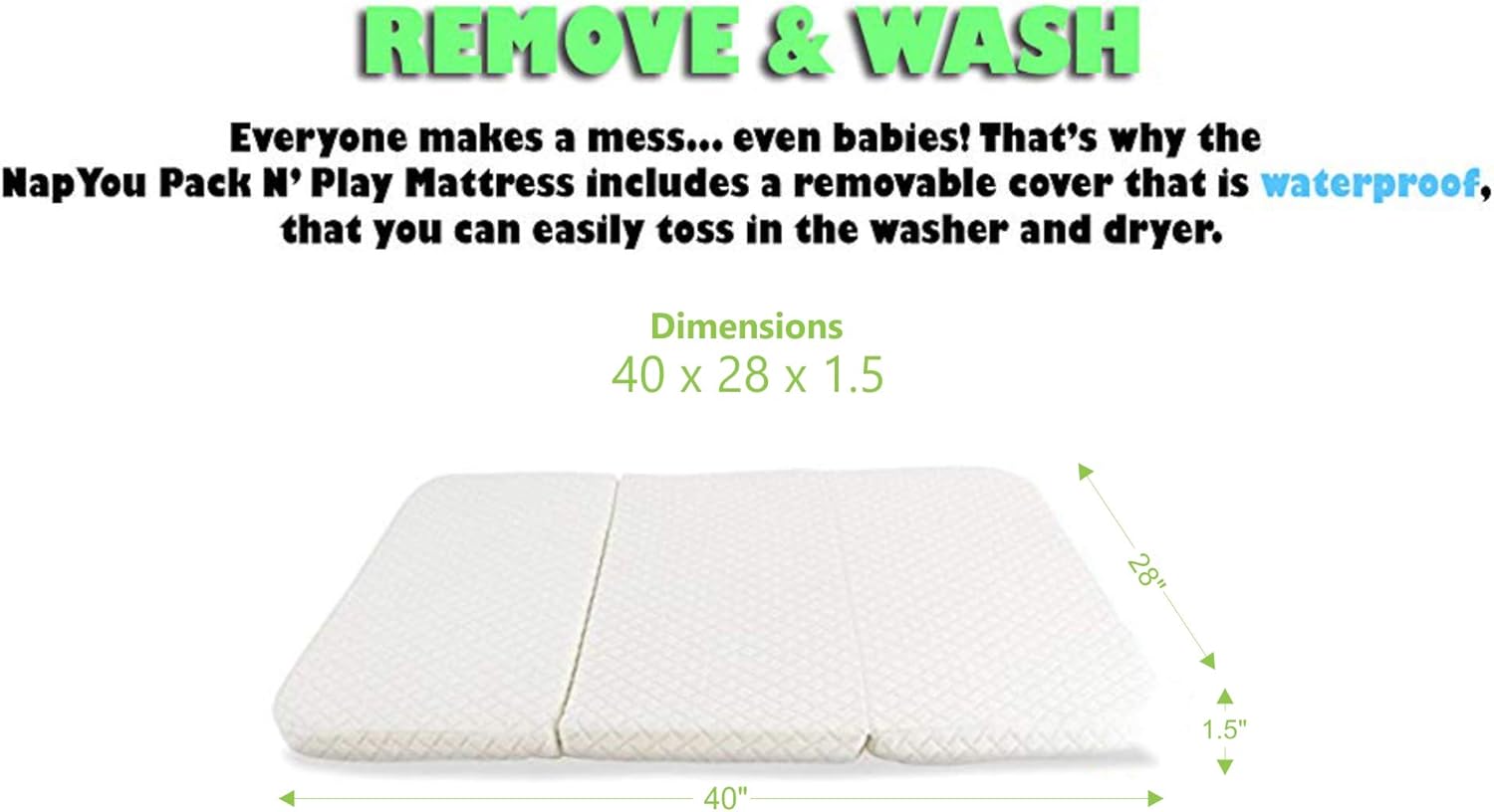 pack and play mattress measurements