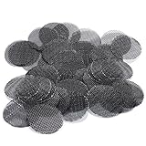 Beamer 10-Piece Grade 2 Titanium Beamer Tobacco Smoking Pipe Bowl Screens with Sticker, 5/8-Inch (.625)