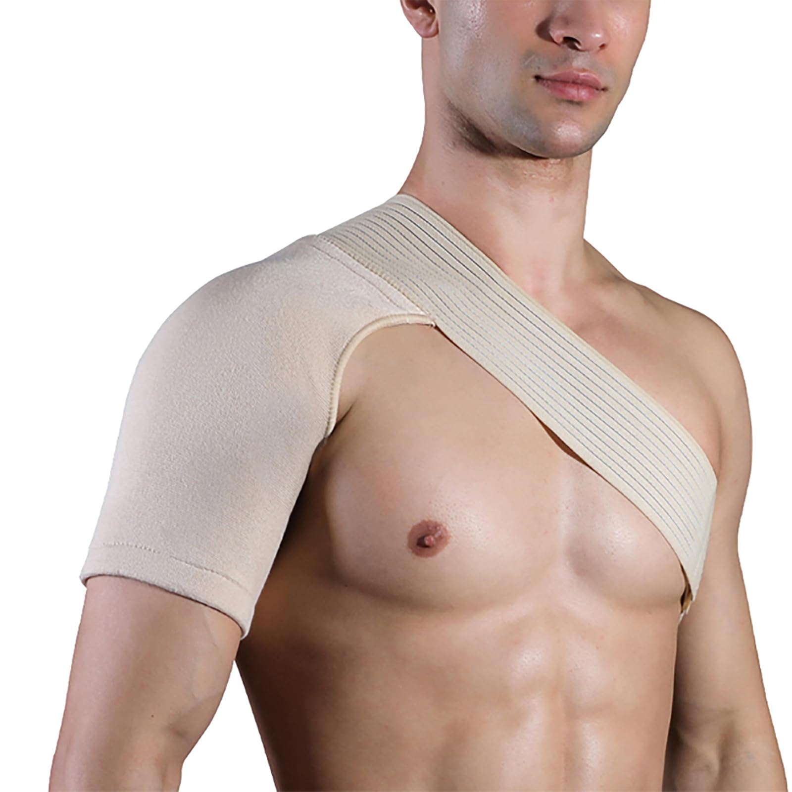 SPOBTRACE Shoulder Brace For Men Women, Adjustable Compression Sleeve Support Brace Warp Arm Sling For Pain Relief,Sleep,Injury
