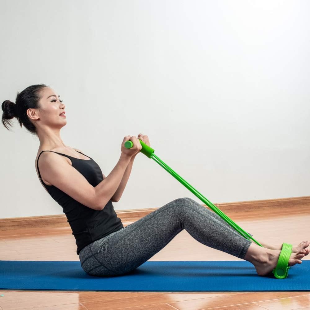 CPAZT Pull Rope Foot Fitness Resistance Bands Pedal Exerciser Women Men Sit Up Pull Ropes yoga fitness equipment Bodybuilding Slimming