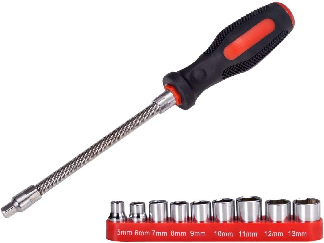 Lesiyou Clutch Cover Removal Tool with Reversible Socket for Polaris RZR 900 XP 1000 Turbo RS1 Ranger Can Am: Automotive