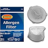 Envirocare Premium Replacement Vacuum Cleaner Filters made to fit Dirt Devil F5. Dirt Devil Scorpion Hand Vacs Models 08200, 8201, 08210, 08215x 2 Filters