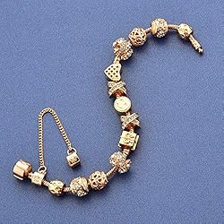 CHOKER Charm Bracelets for Women Gold Plated Snake