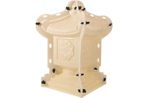 TEHAUX Pagoda Concrete Statue Mold, Chinese Stone Lantern Casting Mold, Outdoor Garden Cement Form for Yard