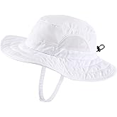 Connectyle Kids Sun Hat for Boys Girls Wide Brim Bucket Hat UPF 50+ Sun Protection Hat Breathable Summer Beach Hat