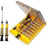 45 in 1 Mini Screwdriver Set, VCOO Torx Bit Tools Set, Small Precision Screwdriver Kit with Tweezers & Extension Shaft for Repair or Maintenance