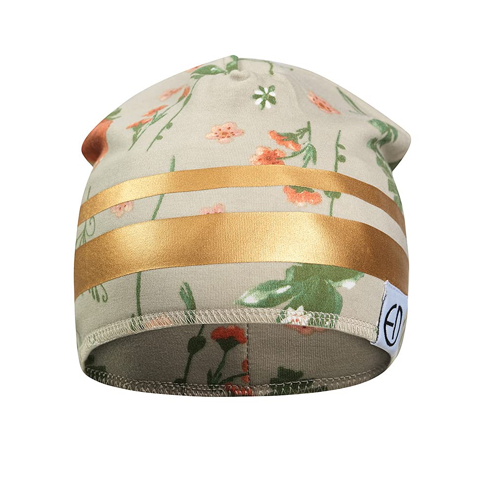 Elodie Details Baby Winter Hat Lined - 100% Oeko-Tex Modal/Cotton - Meadow Blossom, 0-6 Months