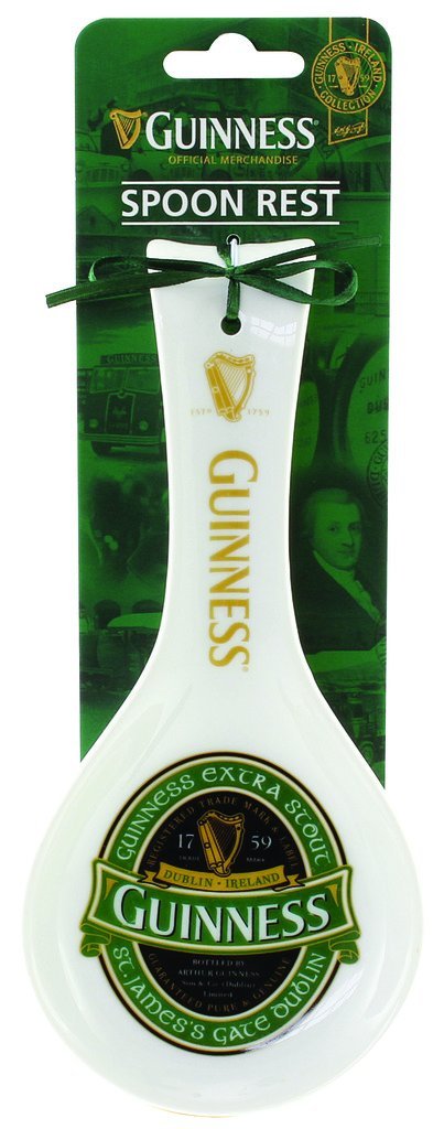 Ceramic Guinness Ireland Spoon Rest With Extra Stout Label Design