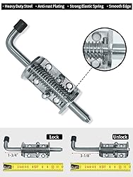 Quality Life Spring Loaded Gate Latch Pin Barrel
