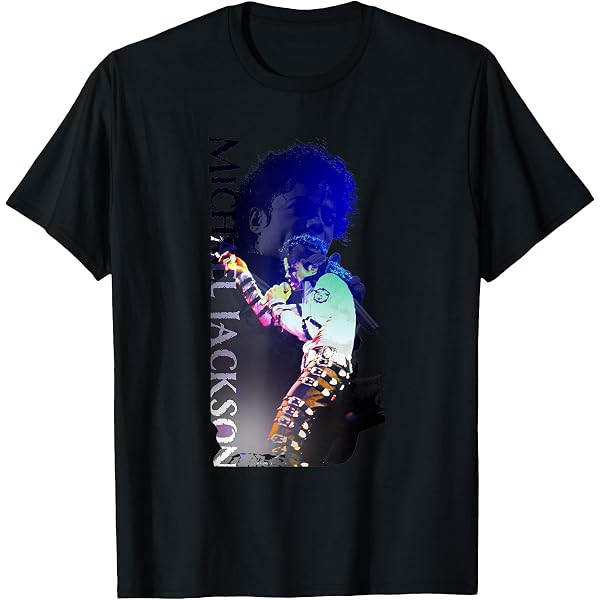 T-shirt Michael Jackson Thriller Zombie - Coton Léger, Coupe Classique - Taille Enfant - Cadeau Fan MJ, Déguisement Halloween - Noir - 9