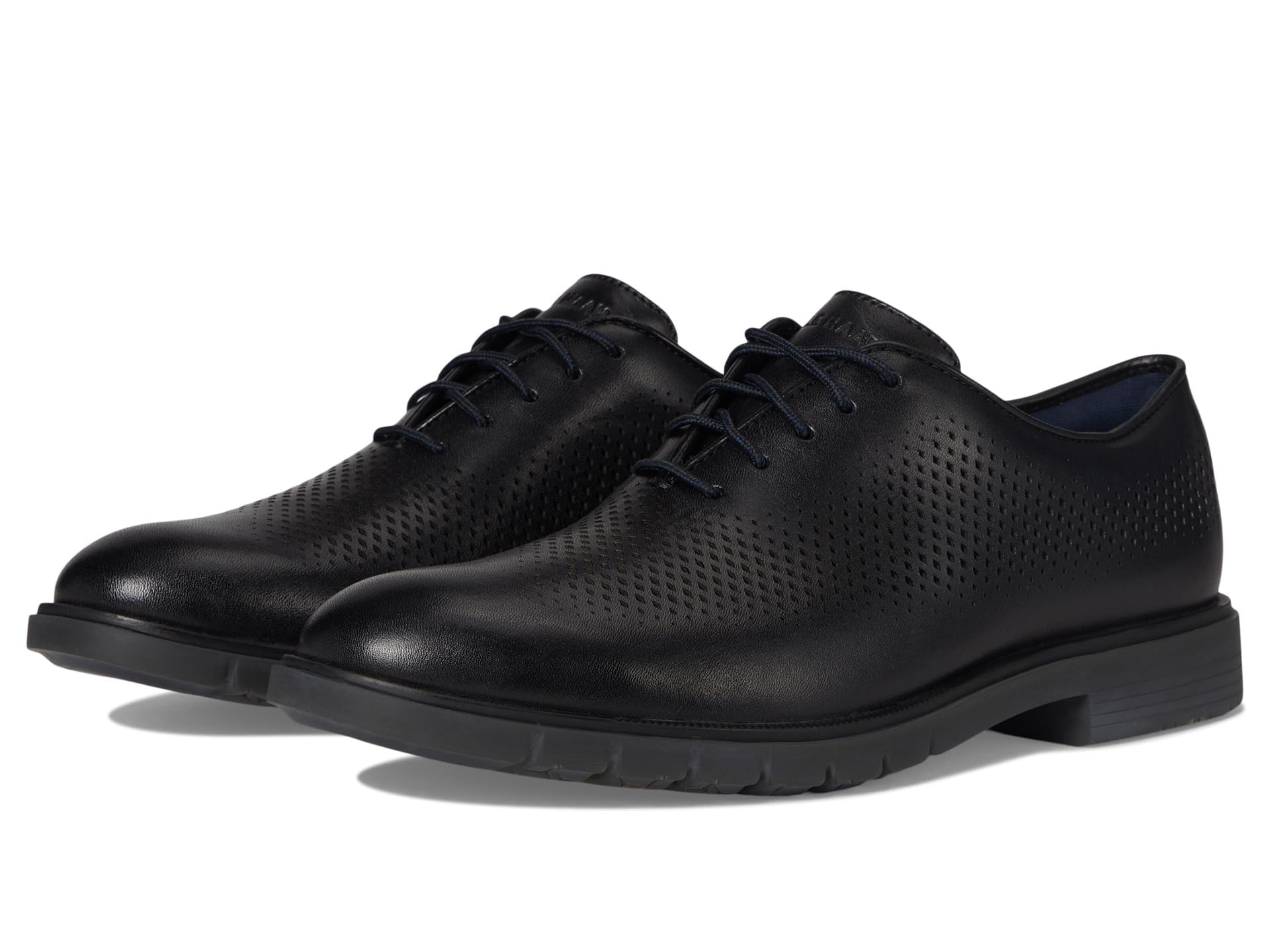 Cole Haan Men’s Grandflex Dress Laser Oxfords, Black, 11 Wide