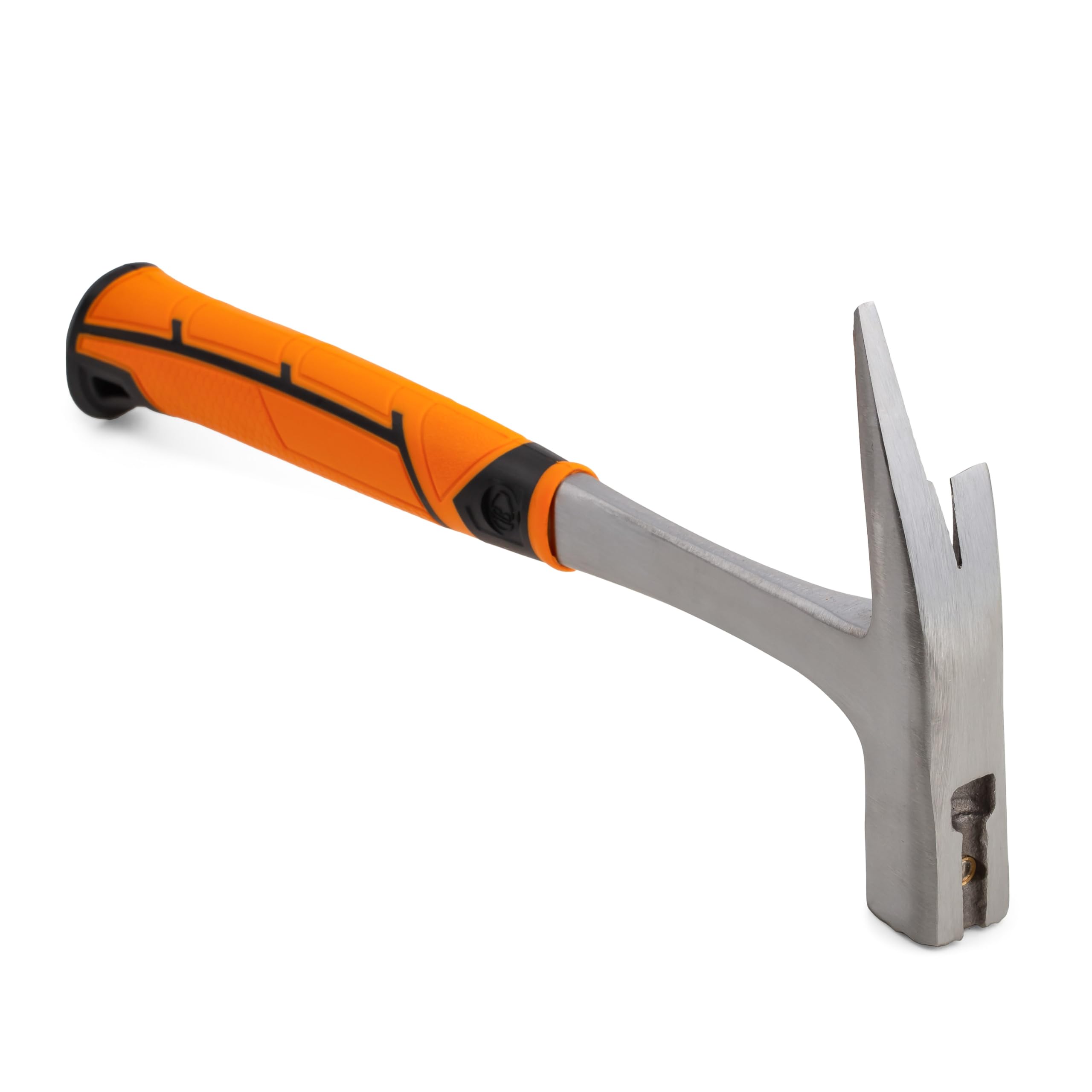 Mivos Carpenter's Hammer and Roofer 600 g – Hardened Carbon Steel Monoblock Hammer with Nail Puller with Magnetic Holder for Nails – DIN 7239