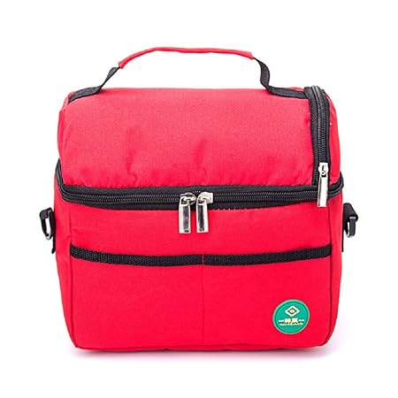 Zhrui Bolsa Térmica Nevera Comedor Roja Alimentos Viaje ...