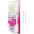 500 Pieces Precision Tips,Double Pointed Cotton Swabs with Paper Stick for Makeup & Cleaning