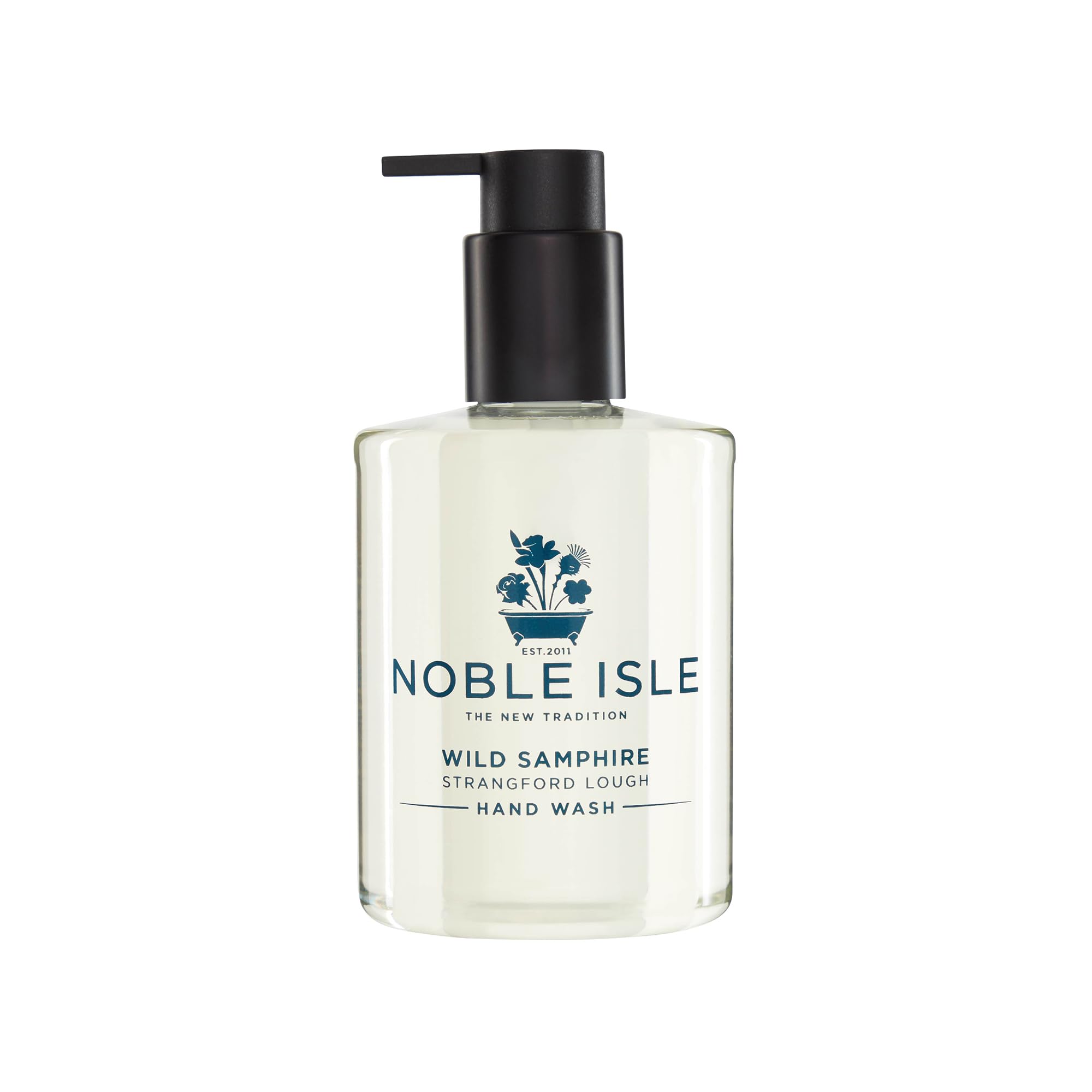 Noble Isle Hand Wash | Luxury Wild Samphire Hand Wash Liquid Soap For Men & Women | Organic, Vegan Friendly, Real Perfume, Britain In A Bottle Hand Soap | Made In The UK - 250ml