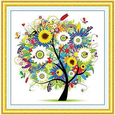 Mingo 5D DIY Diamond Painting Rhinestone Summer Tree of Crystals Embroidery Kits Arts, Crafts &amp; Sewing Cross Stitch