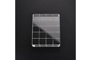 Wax Stamp Pad Creative Transparent Stamping Tool for DIY Scrapbooking Household Acrylic Seal Stamp Block(4x5cm-A)