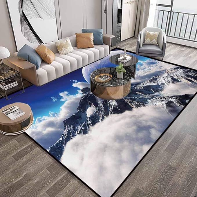 Alfombra de área de fantasía para recámara de 4 a 6 pies, vista