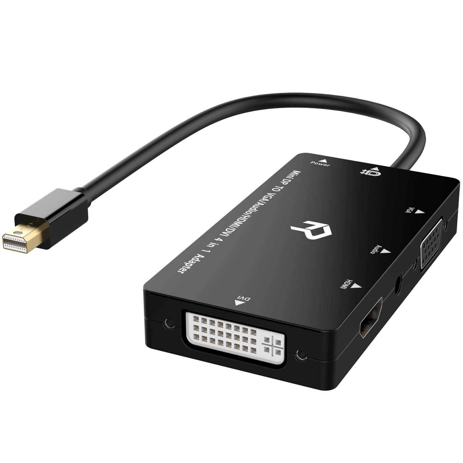 Rankie Mini DP Adapter,4in1 [DP 1.2 Version/1080P], Mini DisplayPort
