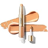 ICONIC LONDON Radiant Concealer & Brightening Duo | Creamy Liquid + Brightening Crayon Dual Ended Concealer, Cruelty Free, Vegan Makeup