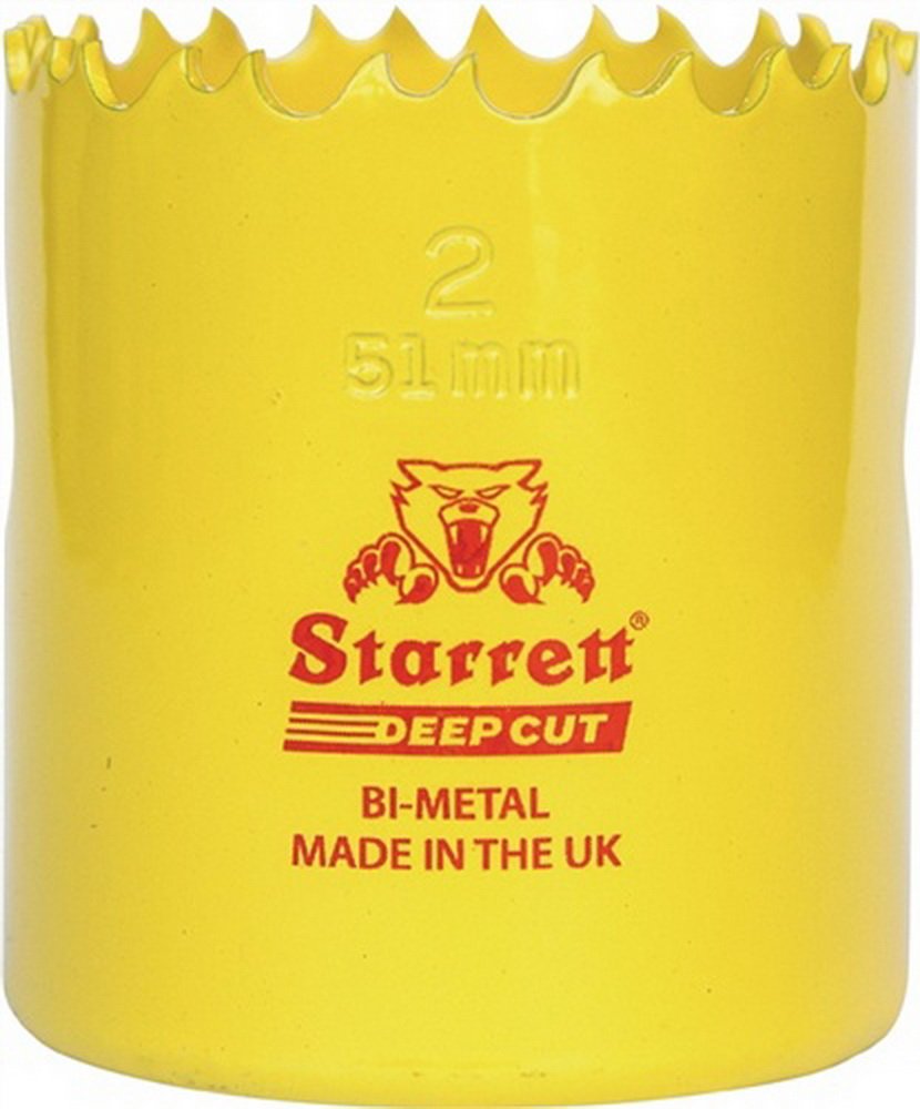 Starrett DH0334 95mm 3.3/4-inch HSS Bi-Metal Dual Pitch Professional Hole Saw
