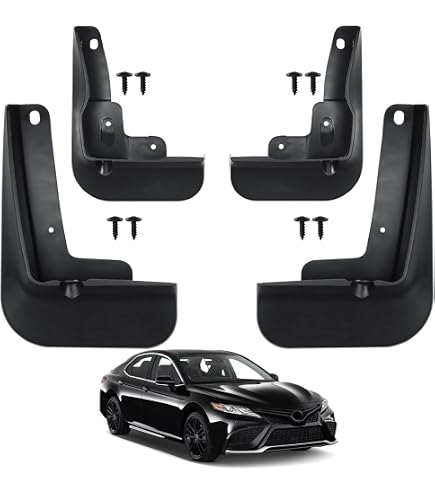 Mud Flaps For KIA K2 Rio 2017-2023 - 4-PC Front & Rear Splash Guards, Heavy Duty ABS, Includes Car Wash Towel - View #7