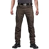 Susclude Men's Outdoor Cargo Work Trousers Military Tactical Pants Ripstop Assault Combat Trousers Hiking Pants Men