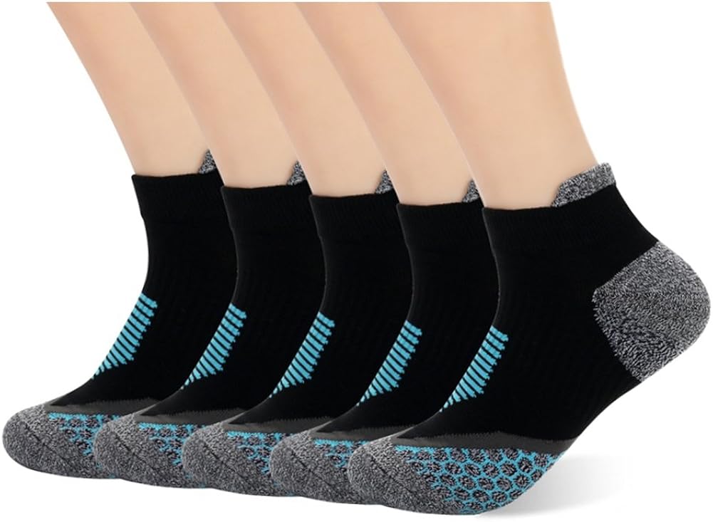 Copper Infused Ankle Socks for Men Moisture Wicking Low Cut Socks