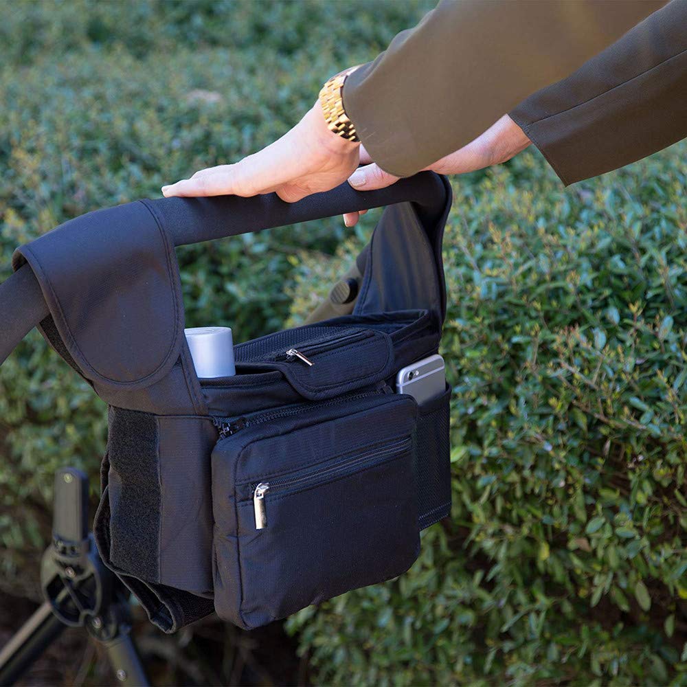 Extra Storage FiedFikt Baby Stroller Organizer with Cup Holders Secured