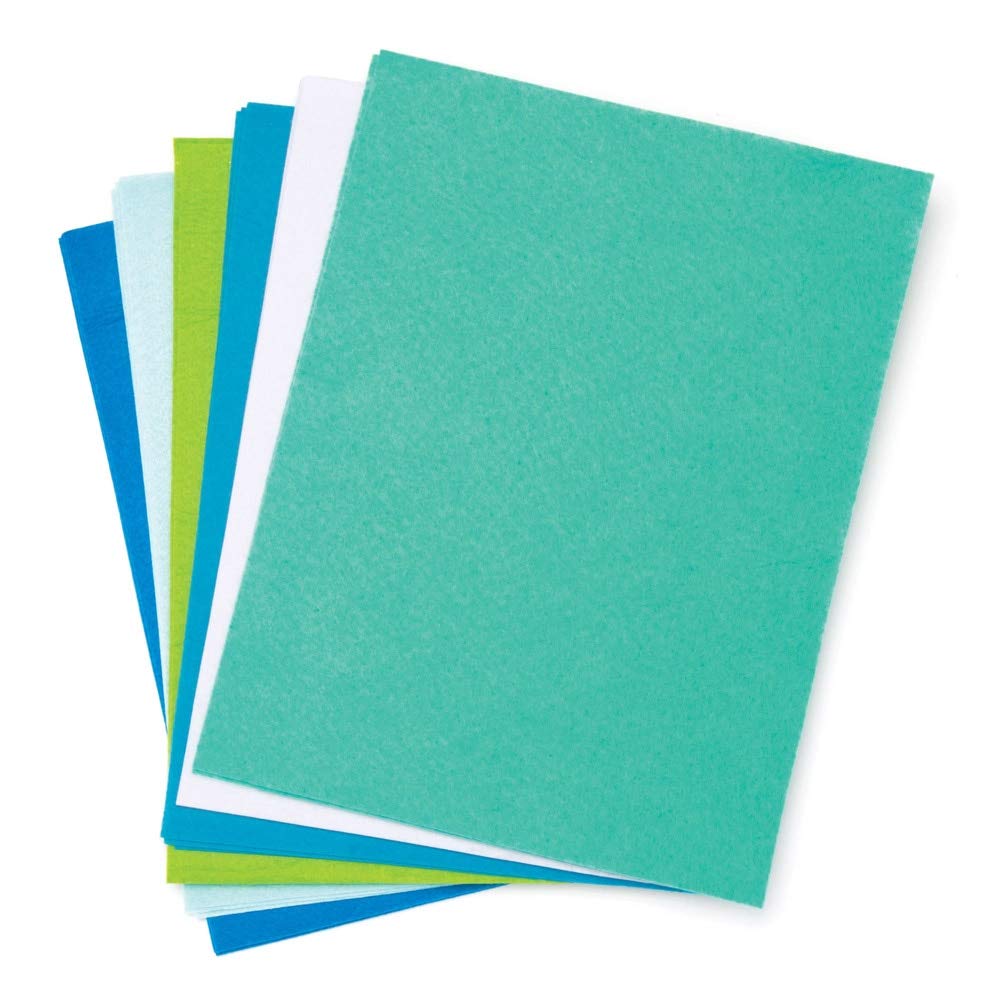 Ocean Colours Felt Sheets Value Pack of 15)
