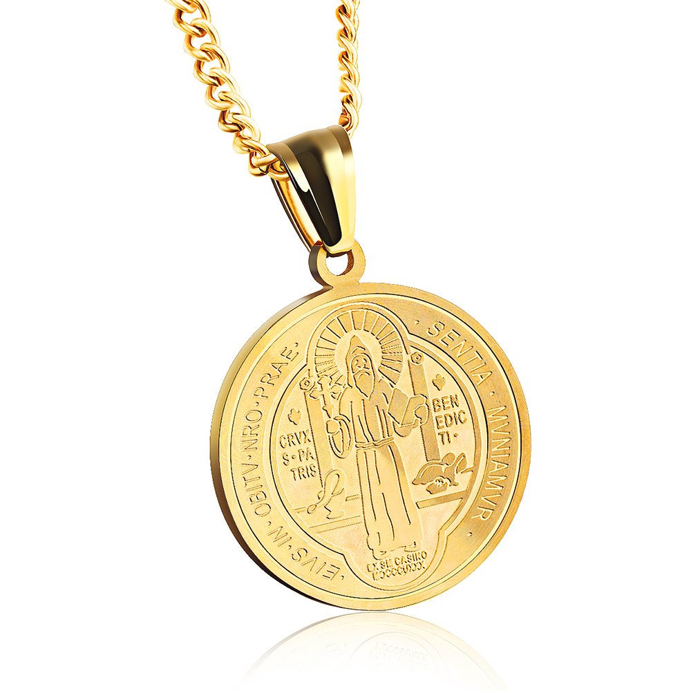 Religious Necklace Benedict chain Exorcism chain for Men Women with 21