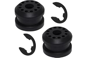 RGOAANC 2PCS Transfer Case Shift Linkage Bushings with 2PCS E-clips, Shifter Linkage Control Lever Bushing Grommet Replacemen