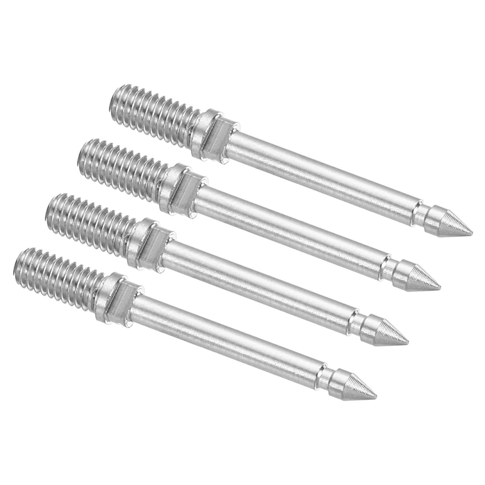 PATIKIL 2mm Test Probe Pins, 4 Pcs Copper Multimeter Test Lead Extention Probe Pin Tip Needle for Electrical Circuit Test Measurement, Silver