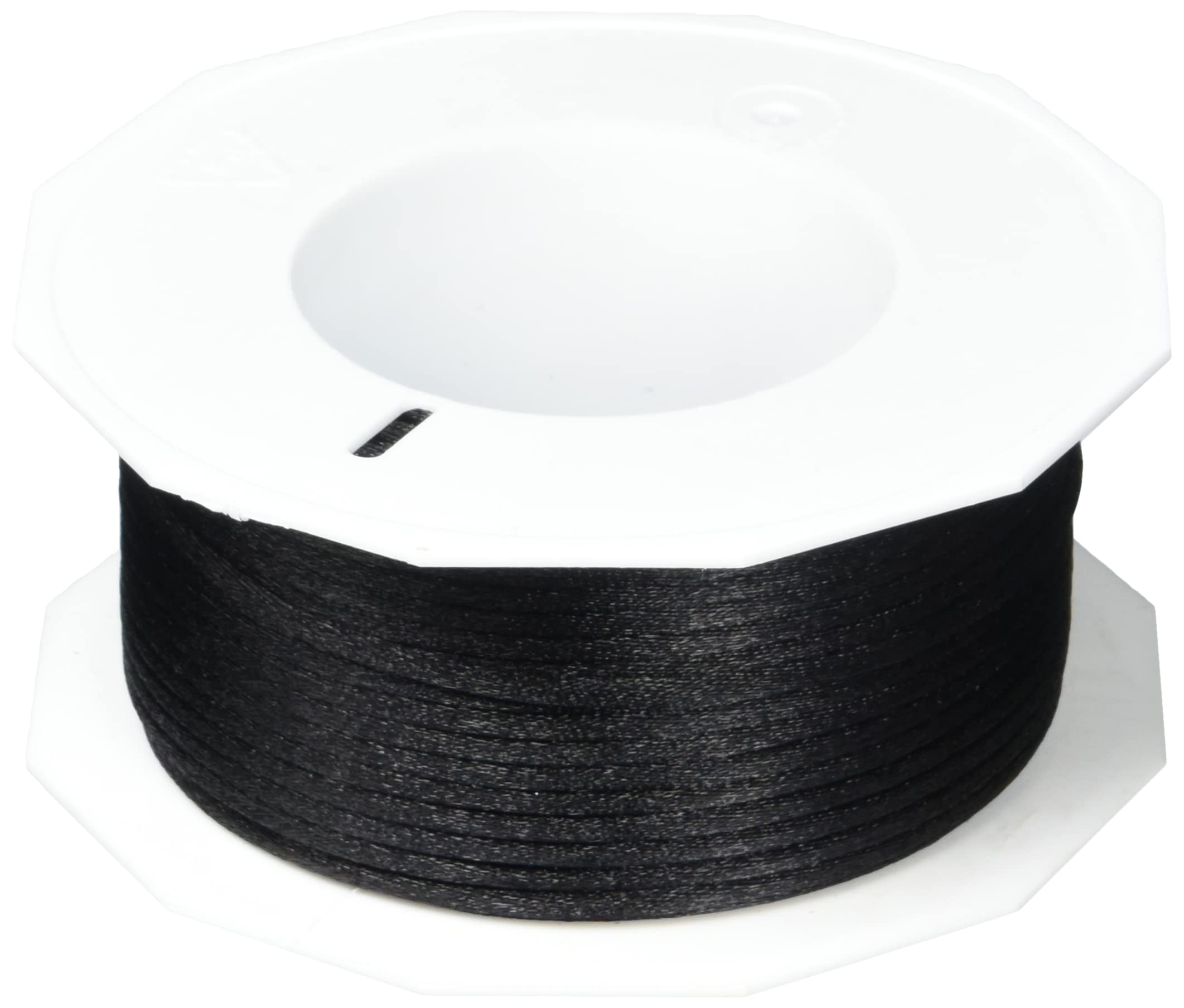 C.E. Pattberg RHEIN Cord Ribbon - black, 50 m Braided Cord For Wrapping Gifts, Parcels, And Presents, 3 mm Width, Accessories For Decorating and Handicrafts - Tear-Resistant Decorative Cord — image 1