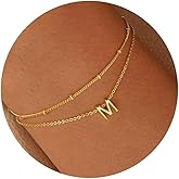 Turandoss Gold Initial Bracelets for Women, Dainty 18K Real Gold Plated Layered Letter A-Z Initial Bracelets Personalized 26 Alphabet Monogram Gold Bracelets for Women Jewelry Gifts Trendy