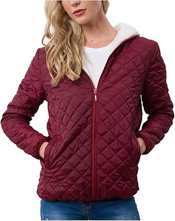 lightweight quilted hooded jacket