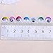 Decora 140pcs 12mm Mixed Colors Googly Wiggly Eyes with Eyelash with Self-adhesive DIY Scrapbooking Crafts Toy Accessories