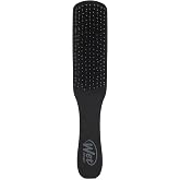 Wet Brush Detangling Hair Brush for Men, Black, Stimulates Scalp &amp; Beard for Fuller Stronger Hair, Intelliflex Detangler Help Bristles Promote Growth &amp; Protect from Breakage, Pain-Free