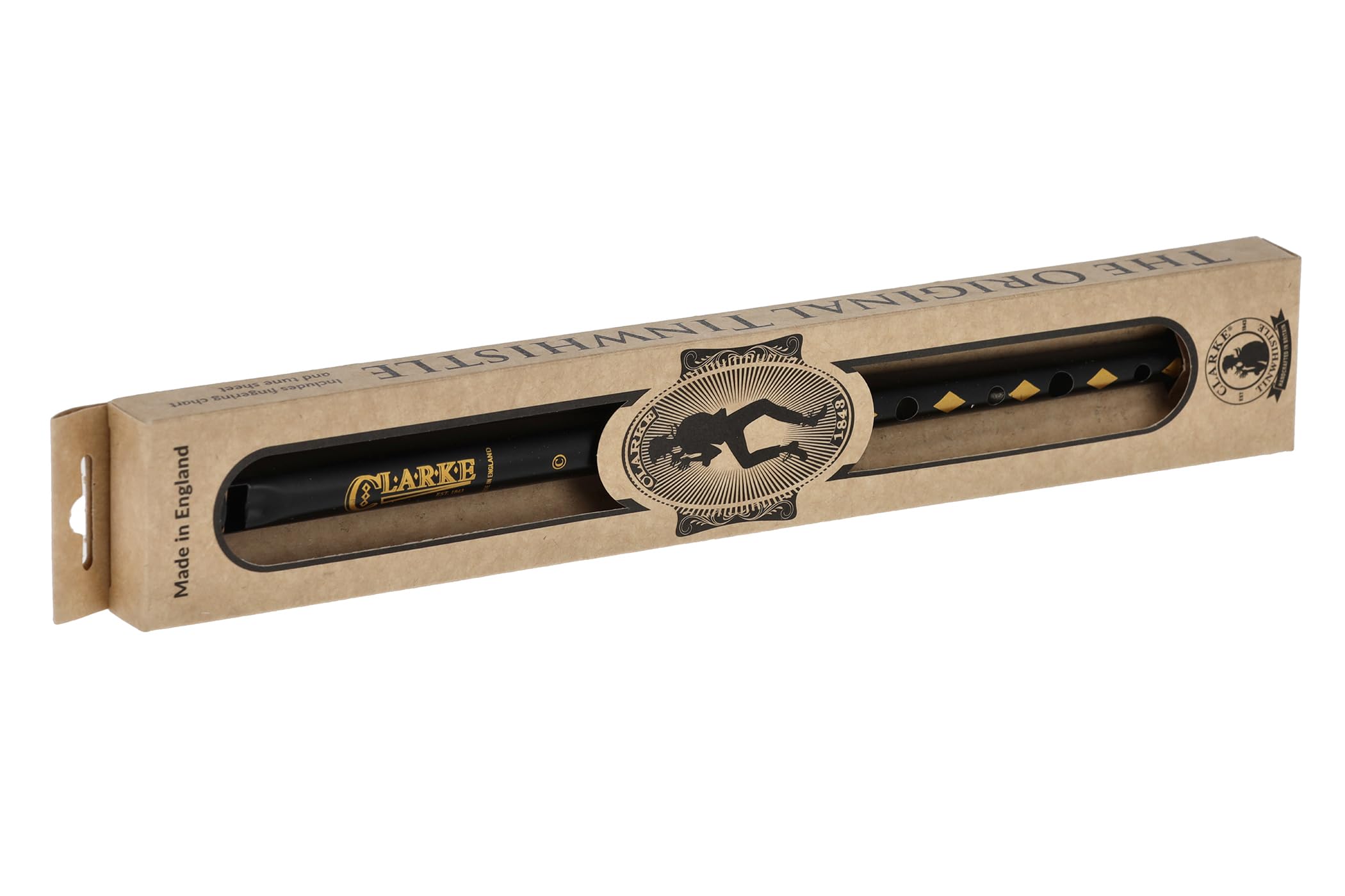 Clarke 700552 Pennywhistle C-tuning,Black